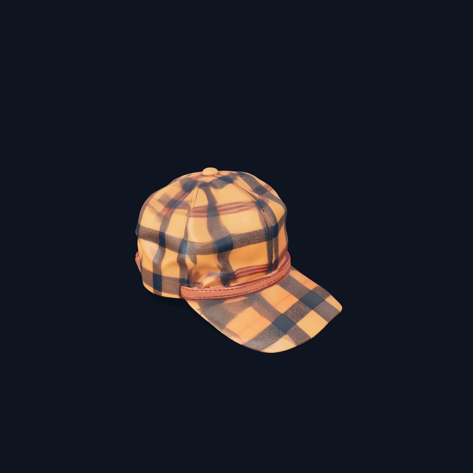 Plaid Baseball Cap model pack
